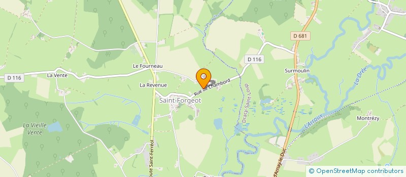 localisation de l'entreprise MONSIEUR LUDOVIC LABILLE  ST FORGEOT