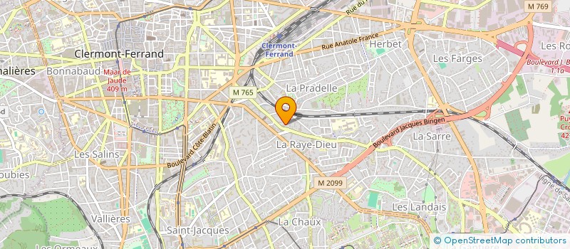 localisation de l'entreprise MONSIEUR LUDOVIC LABROUSSE  CLERMONT-FERRAND