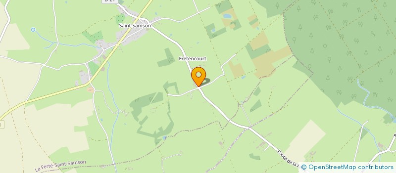 localisation de l'entreprise MONSIEUR LUDOVIC LACAILLE  LA FERTE-SAINT-SAMSON