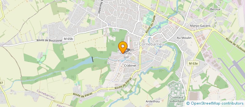 localisation de l'entreprise MONSIEUR LUDOVIC LACASSAGNE  CORNEBARRIEU