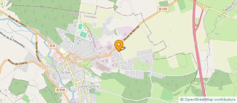 localisation de l'entreprise MONSIEUR LUDOVIC LACOMBE  LA VESPIERE-FRIARDEL