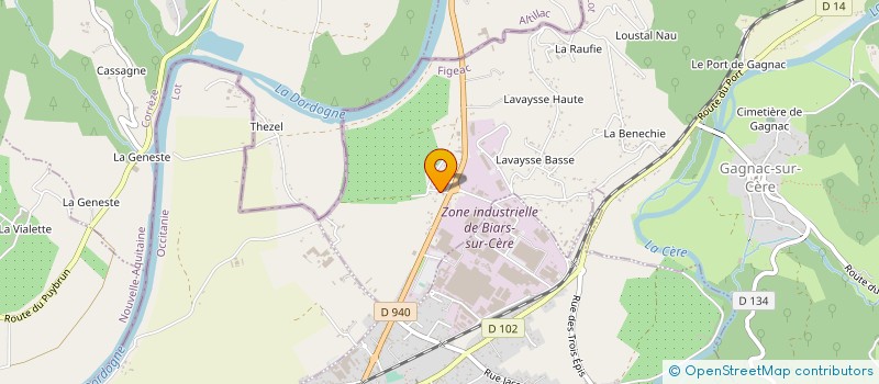 localisation de l'entreprise MONSIEUR LUDOVIC LACOSTE  GAGNAC-SUR-CERE