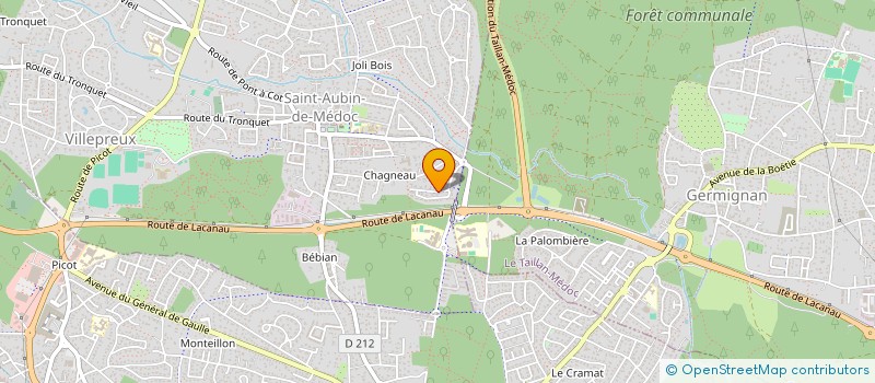 localisation de l'entreprise MONSIEUR LUDOVIC LACROIX  SAINT-AUBIN-DE-MEDOC