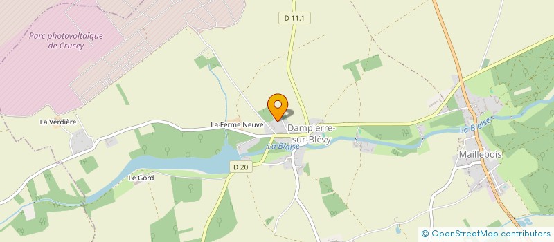 localisation de l'entreprise MONSIEUR LUDOVIC LAFFILAY à MAILLEBOIS