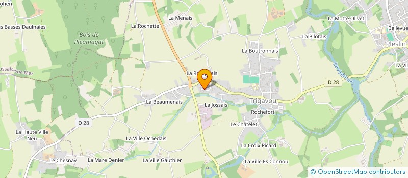 localisation de l'entreprise MONSIEUR LUDOVIC LAGADEC à PLESLIN-TRIGAVOU