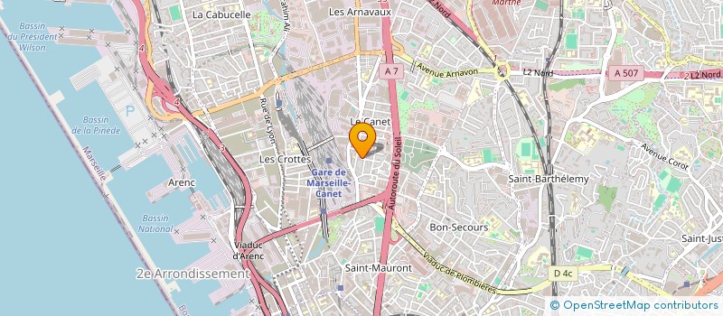 localisation de l'entreprise MONSIEUR LUDOVIC LAGEAT à MARSEILLE