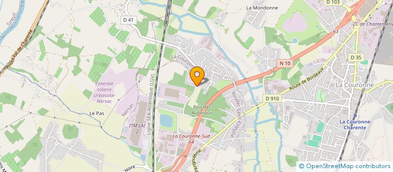 localisation de l'entreprise MONSIEUR LUDOVIC LAGRANGE  ROULLET-SAINT-ESTEPHE