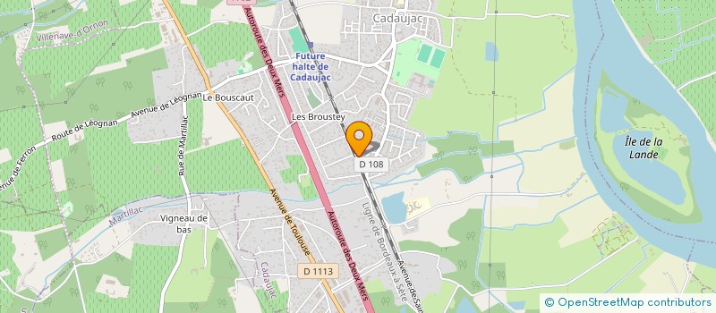 localisation de l'entreprise MONSIEUR LUDOVIC LAJOIE  CADAUJAC