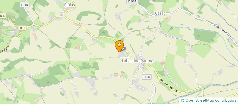 localisation de l'entreprise MONSIEUR LUDOVIC LALANNE  LABASTIDE-PAUMES