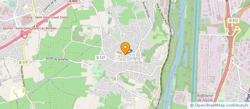 localisation de l'entreprise MONSIEUR LUDOVIC LALARME  IRIGNY