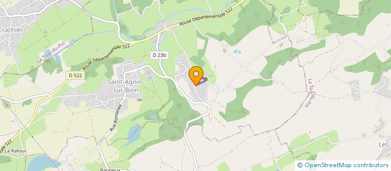 localisation de l'entreprise MONSIEUR LUDOVIC LALO  SAINT-AGNIN-SUR-BION