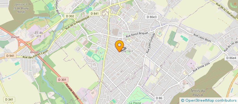 localisation de l'entreprise MONSIEUR LUDOVIC LAMBERT  BRUAY-LA-BUISSIERE