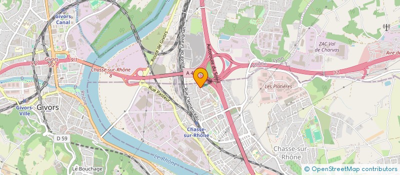 localisation de l'entreprise MONSIEUR LUDOVIC LAMURE  CHASSE-SUR-RHONE