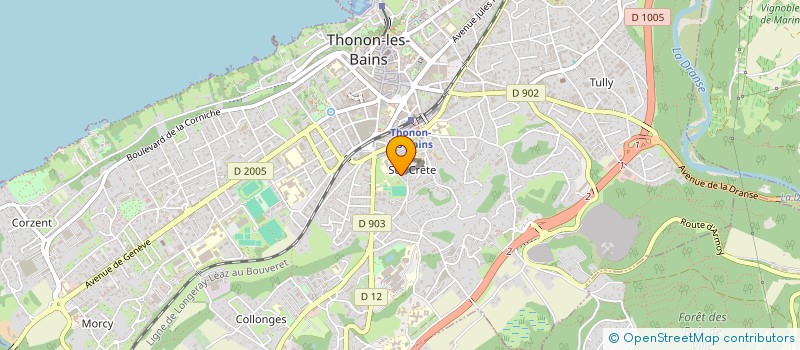 localisation de l'entreprise MONSIEUR LUDOVIC LAMY à THONON-LES-BAINS