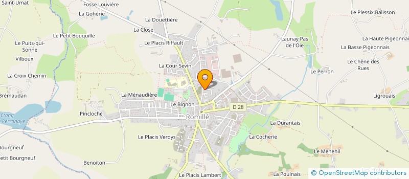 localisation de l'entreprise MONSIEUR LUDOVIC LAMY  ROMILLE