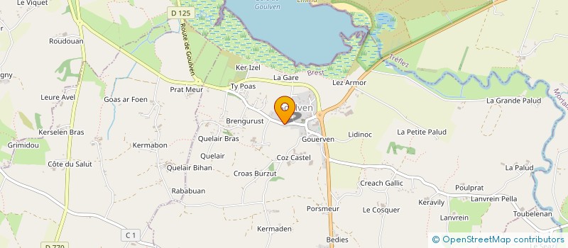 localisation de l'entreprise MONSIEUR LUDOVIC LAMY  GOULVEN