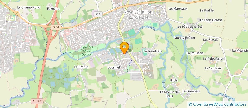 localisation de l'entreprise MONSIEUR LUDOVIC LANIEZ à NOYAL-CHATILLON-SUR-SEICHE