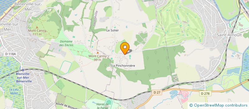 localisation de l'entreprise MONSIEUR LUDOVIC LANNIER  TOURGEVILLE