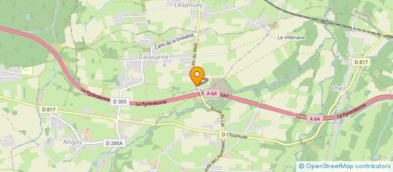 localisation de l'entreprise MONSIEUR LUDOVIC LARRUE  POUMAROUS