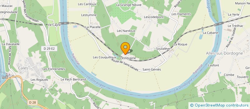 localisation de l'entreprise MONSIEUR LUDOVIC LARUE  TREMOLAT