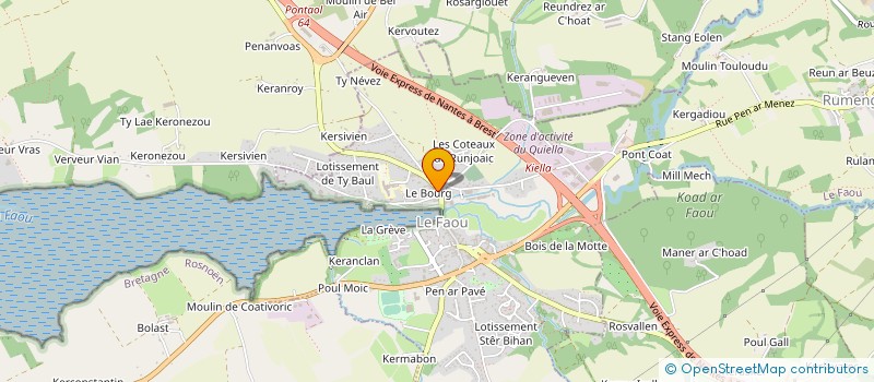 localisation de l'entreprise MONSIEUR LUDOVIC LASSAGNE  LE FAOU