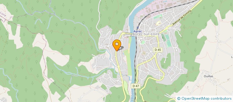 localisation de l'entreprise MONSIEUR LUDOVIC LAURIA  AUREC-SUR-LOIRE