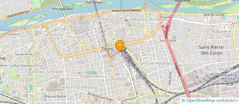 localisation de l'entreprise MONSIEUR LUDOVIC LAUVERGNAT  TOURS