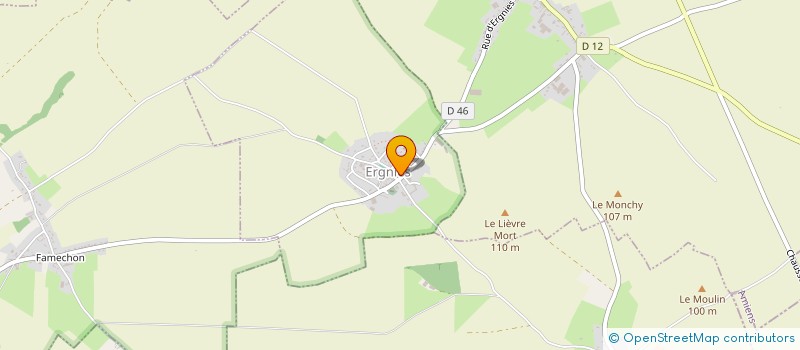 localisation de l'entreprise MONSIEUR LUDOVIC LAVOINE  ERGNIES