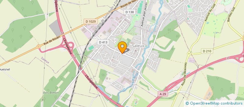 localisation de l'entreprise MONSIEUR LUDOVIC LE COINTE  SALEUX