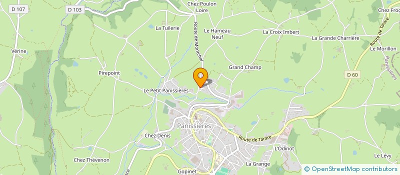 localisation de l'entreprise MONSIEUR LUDOVIC LE-COZ à PANISSIERES