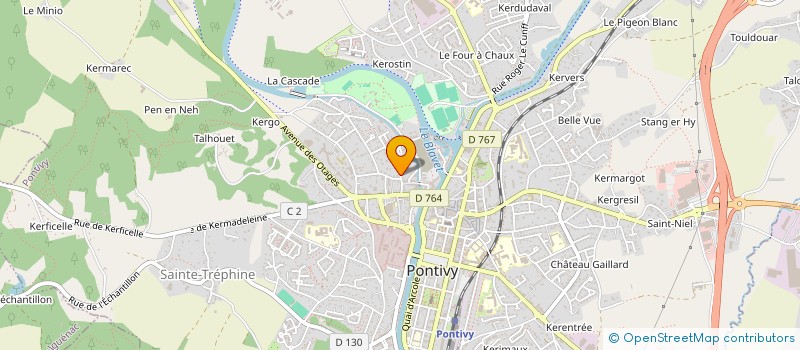 localisation de l'entreprise MONSIEUR LUDOVIC LE FRAPPER  PONTIVY