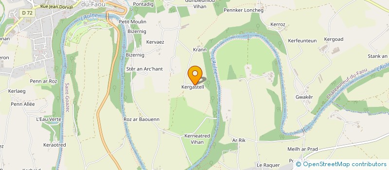 localisation de l'entreprise MONSIEUR LUDOVIC LE GALL à CHATEAUNEUF-DU-FAOU