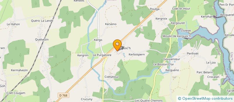 localisation de l'entreprise MONSIEUR LUDOVIC LE GALL  CARNAC