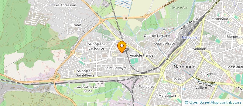 localisation de l'entreprise MONSIEUR LUDOVIC LE HIR  NARBONNE