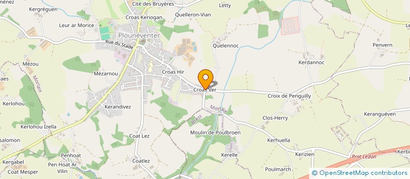 localisation de l'entreprise MONSIEUR LUDOVIC LE MEUR  PLOUNEVENTER