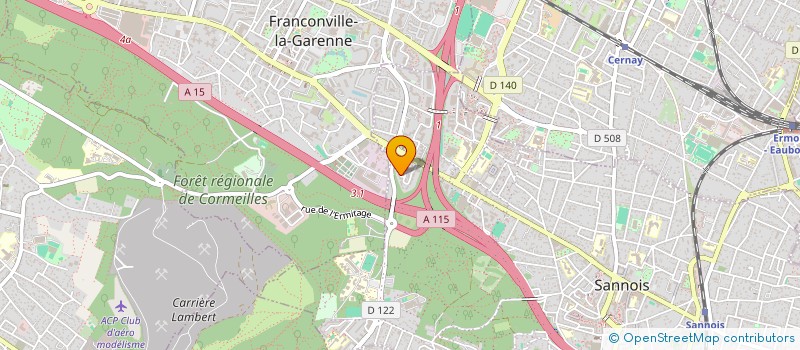 localisation de l'entreprise MONSIEUR LUDOVIC LE MOAL  SANNOIS