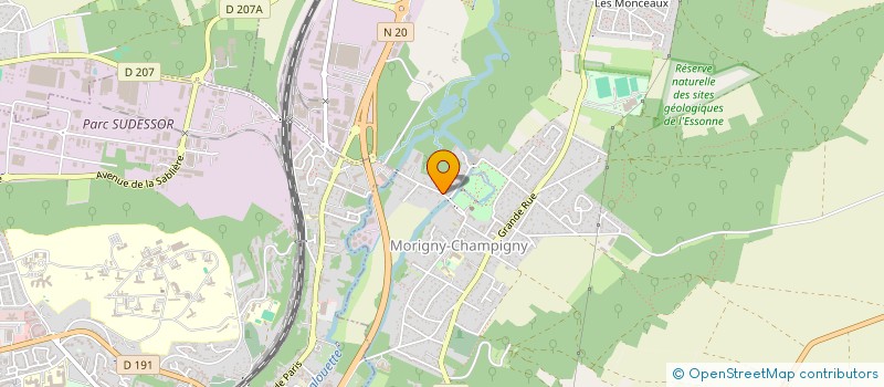 localisation de l'entreprise MONSIEUR LUDOVIC LE ROUZIC  MORIGNY-CHAMPIGNY