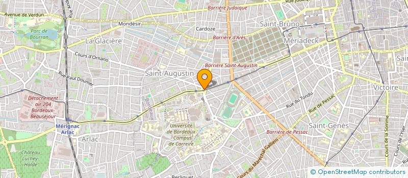 localisation de l'entreprise MONSIEUR LUDOVIC LE TAILLANDIER DE GABORY  BORDEAUX