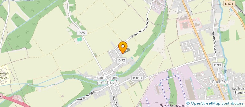 localisation de l'entreprise MONSIEUR LUDOVIC LEBRUN  SAINT-LEGER-PRES-TROYES