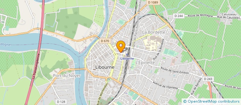 localisation de l'entreprise MONSIEUR LUDOVIC LECHAPELIER  LIBOURNE