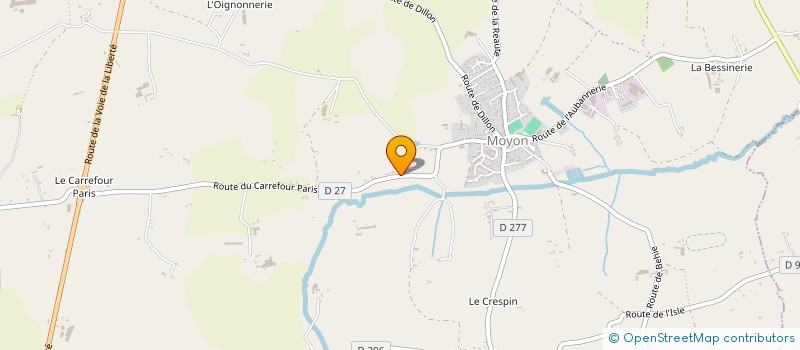 localisation de l'entreprise MONSIEUR LUDOVIC LECLERC  MOYON VILLAGES