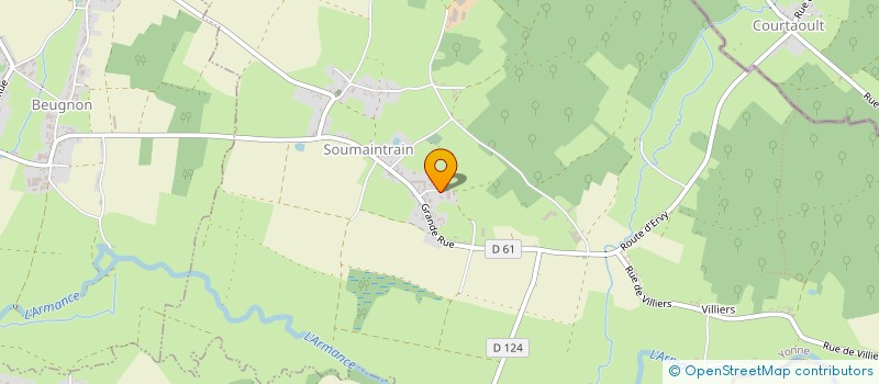 localisation de l'entreprise MONSIEUR LUDOVIC LECLERE  SOUMAINTRAIN