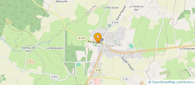 localisation de l'entreprise MONSIEUR LUDOVIC LECOEUR  SAINT-PIERRE-EGLISE
