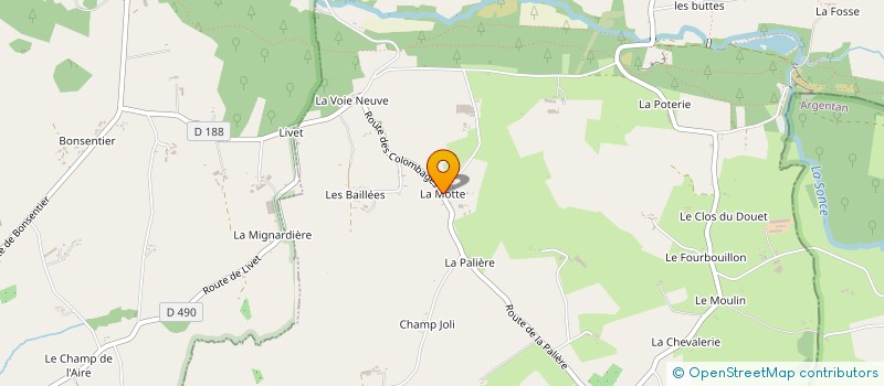 localisation de l'entreprise MONSIEUR LUDOVIC LECROSNIER  SAINT-CYR-DU-BAILLEUL