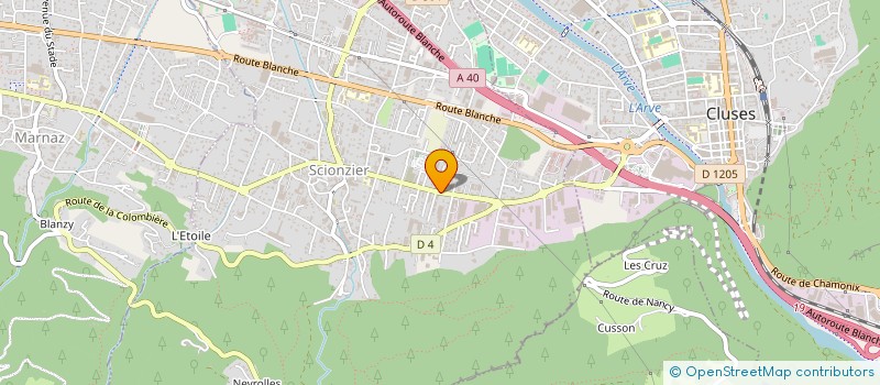 localisation de l'entreprise MONSIEUR LUDOVIC LECUYER  SCIONZIER