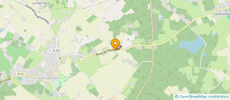 localisation de l'entreprise MONSIEUR LUDOVIC LEDRU  YVRE-LE-POLIN