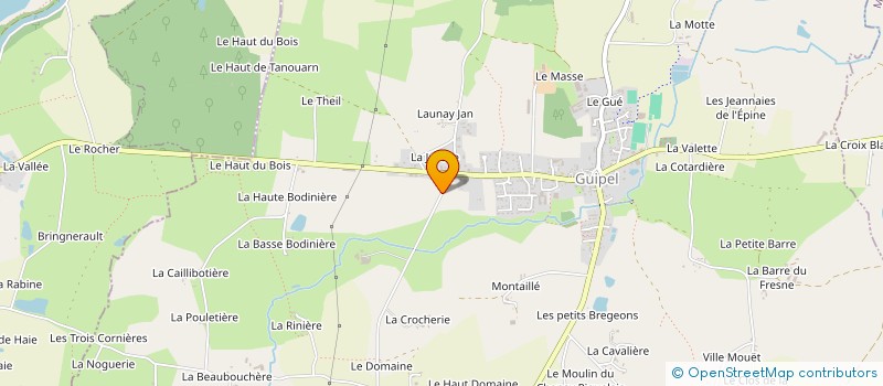 localisation de l'entreprise MONSIEUR LUDOVIC LEDUC à GUIPEL