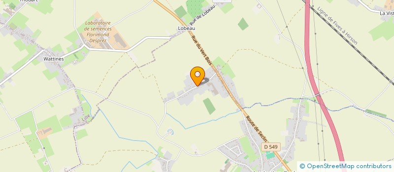 localisation de l'entreprise MONSIEUR LUDOVIC LEFEBVRE  AUCHY-LEZ-ORCHIES