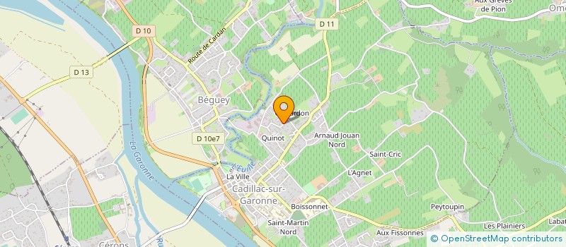 localisation de l'entreprise MONSIEUR LUDOVIC LEFEBVRE à CADILLAC-SUR-GARONNE