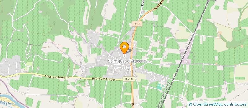 localisation de l'entreprise MONSIEUR LUDOVIC LEFEBVRE  SAINT-JUST-D'ARDECHE